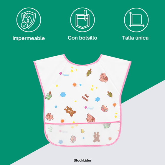 Babero delantal bebé impermeable | ViamoMas