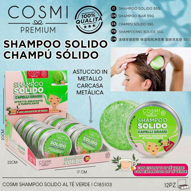 Champú sólido té verde 55gr | ViamoMas