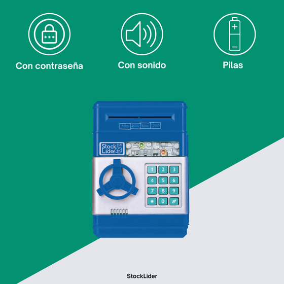 Hucha electrónica con contraseña para niños