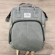 Mochila pañales con cuna plegable bebé