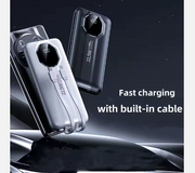 Power Bank 10000mAh con cables integrados