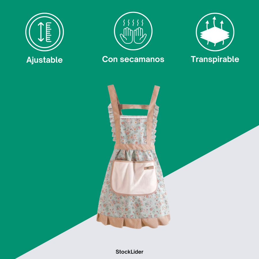 Delantal con secamanos ajustable | ViamoMas
