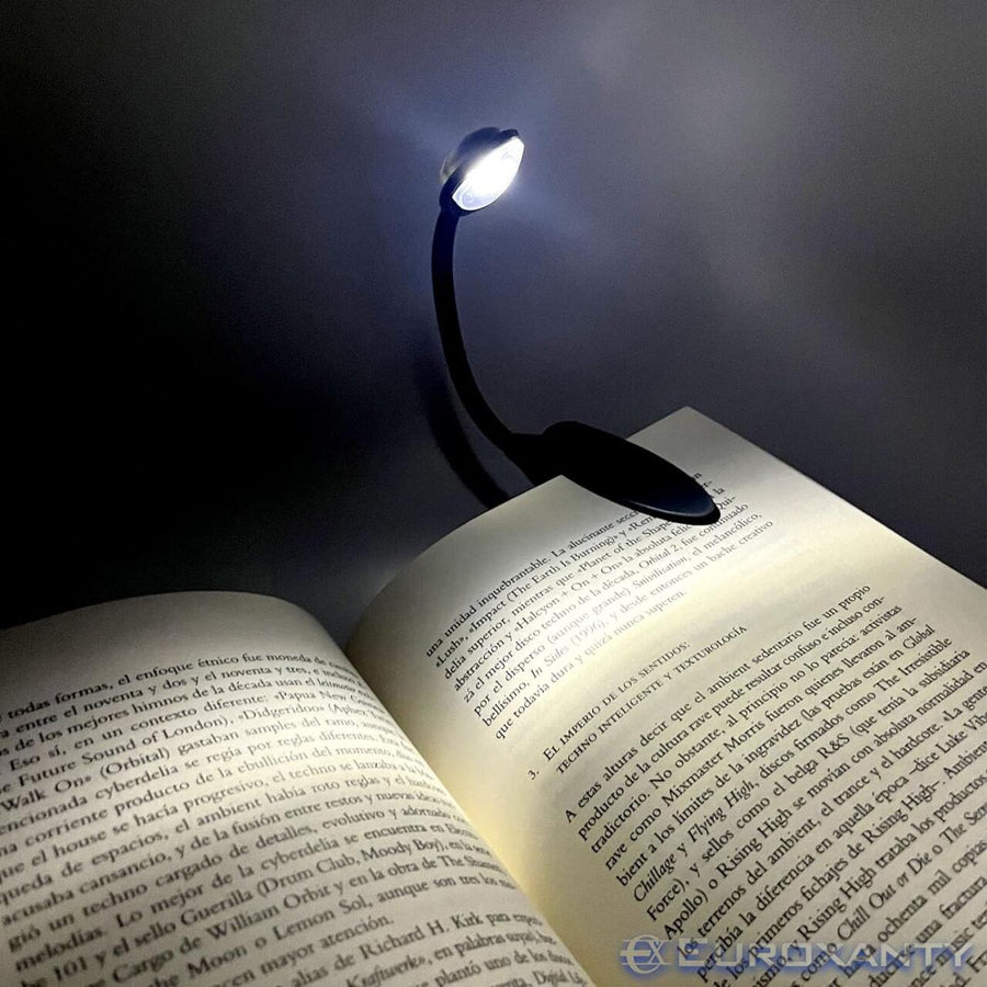 Mini lámpara LED con pinza portátil