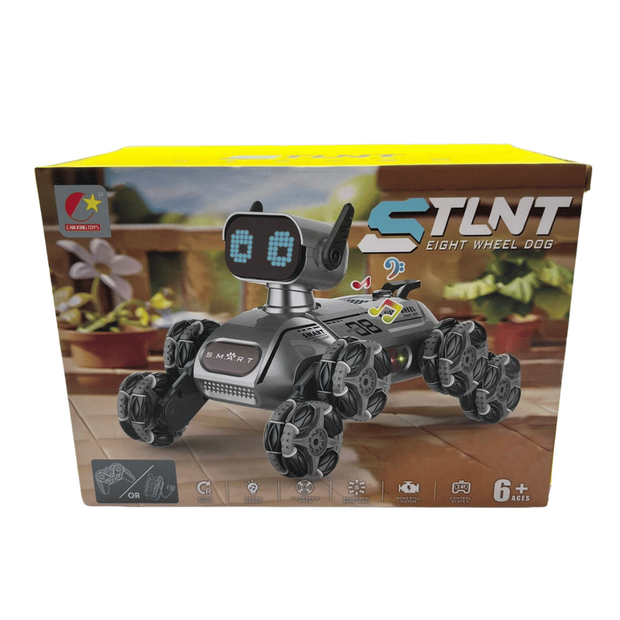 Perro robot inteligente 8 ruedas STLNT