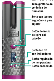 Rizador automático inalámbrico portátil