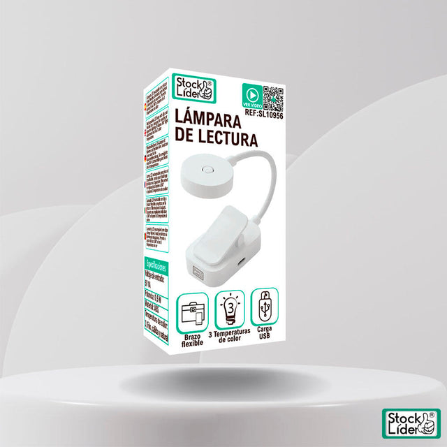 Lámpara de lectura clip flexible | ViamoMas