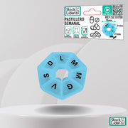 Pastillero semanal compacto y portátil