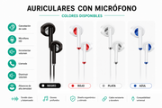 Auriculares con micrófono minijack