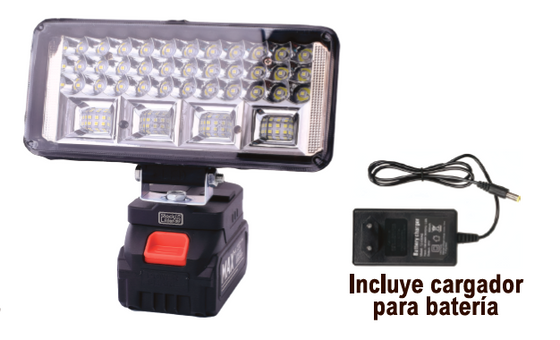 Foco LED solar con batería | Luz portátil 6500 lm