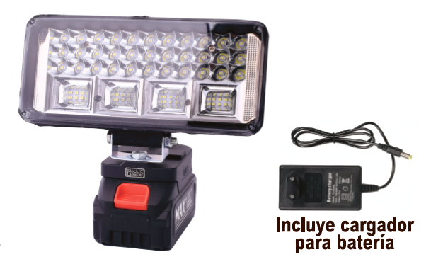 Foco LED solar con batería | Luz portátil 6500 lm