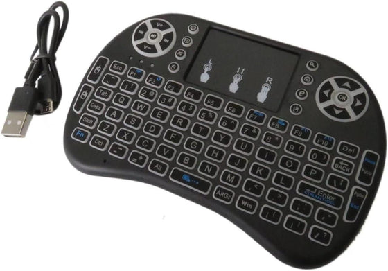 Teclado inalámbrico con panel táctil TV PC