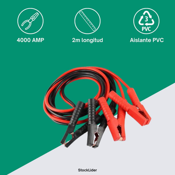 Pinza arranque 5000amp para coche y moto