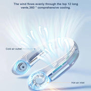 Ventilador de Cuello Portátil con Pantalla Digital