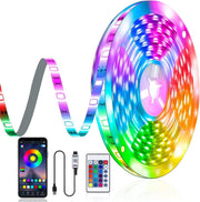 Tira LED RGB 5M con mando y app móvil