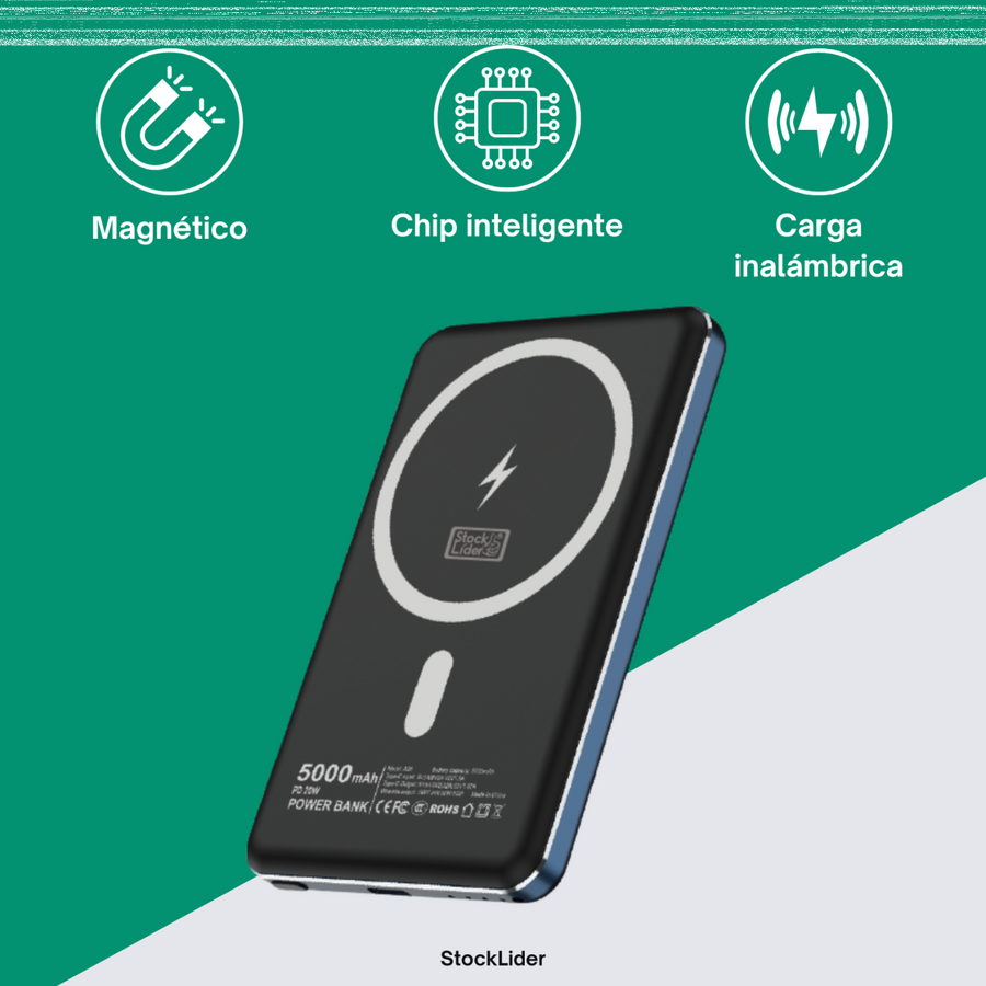 Powerbank inalámbrico magnético 5000 mAh