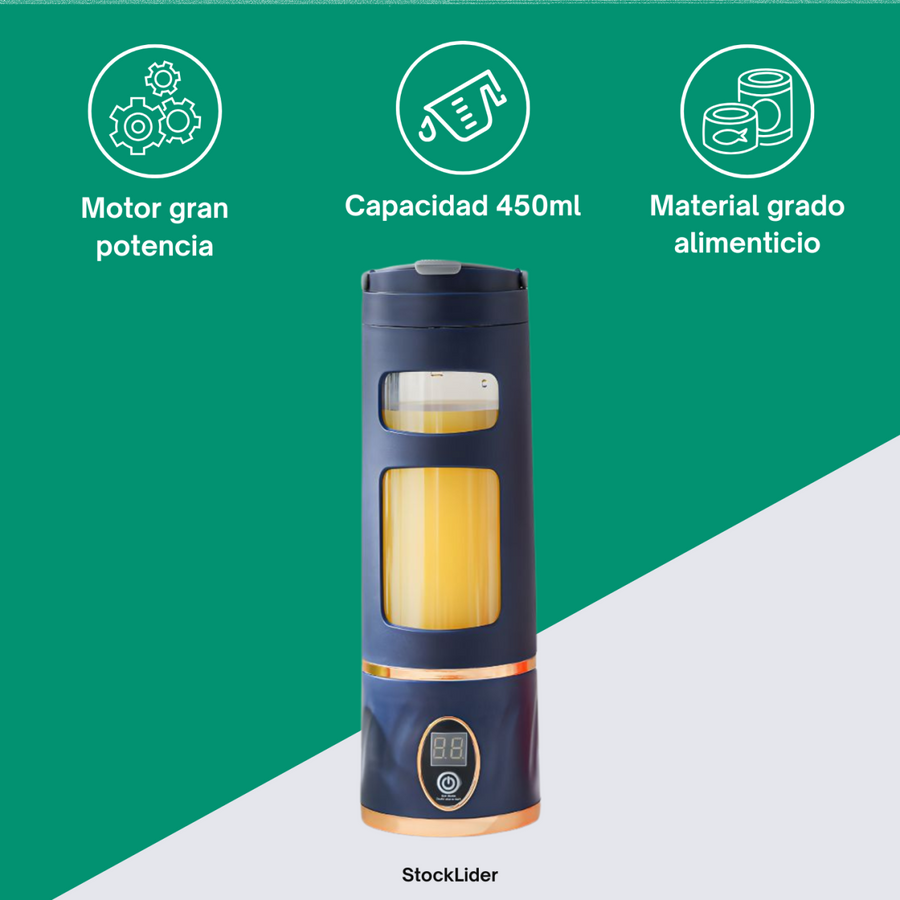 Batidora con pantalla portátil 450 ml