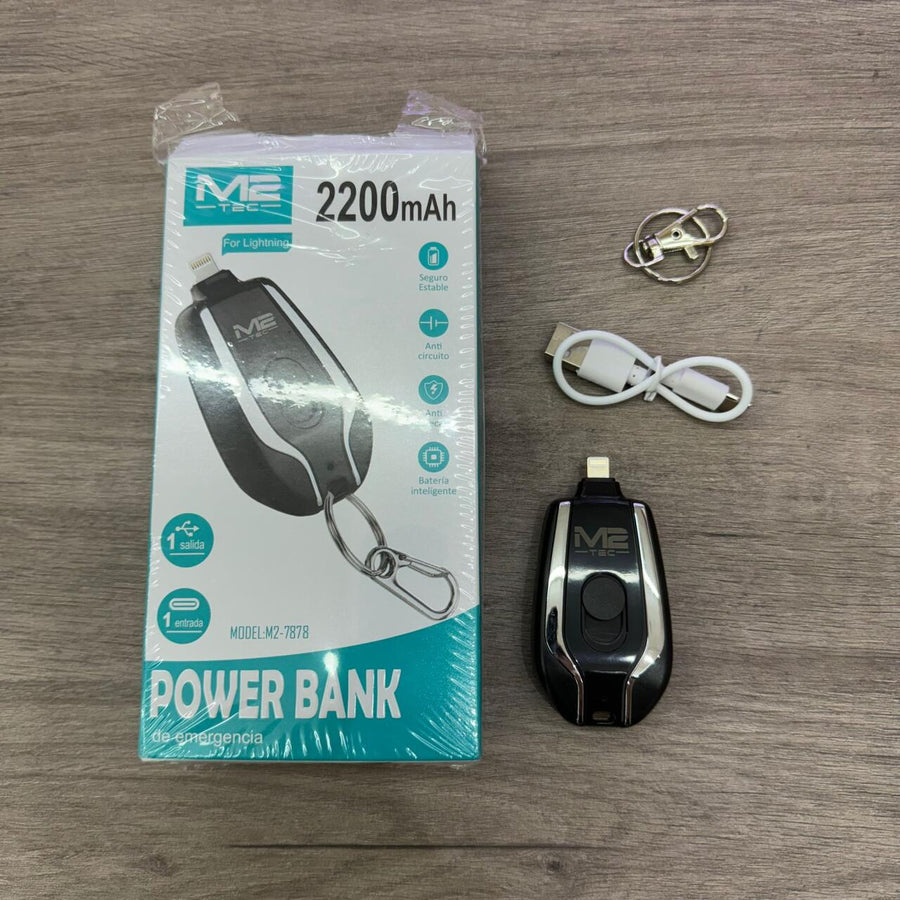 Llavero cargador Lightning 2200mAh