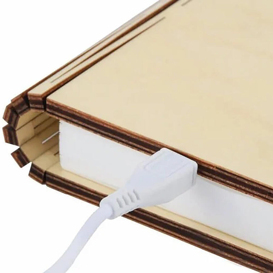 Lámpara Libro Plegable de Madera