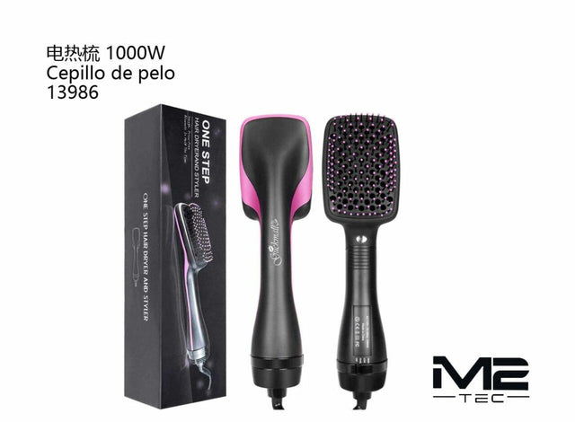Cepillo secador 1000W para alisar y dar volumen
