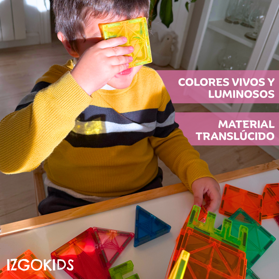 Bloques magnéticos 57 piezas para niños