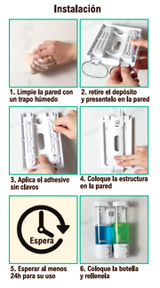 Dispensador de jabón pared 300 ml