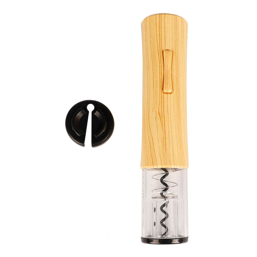 Sacacorchos Eléctrico de Bambú para Vino