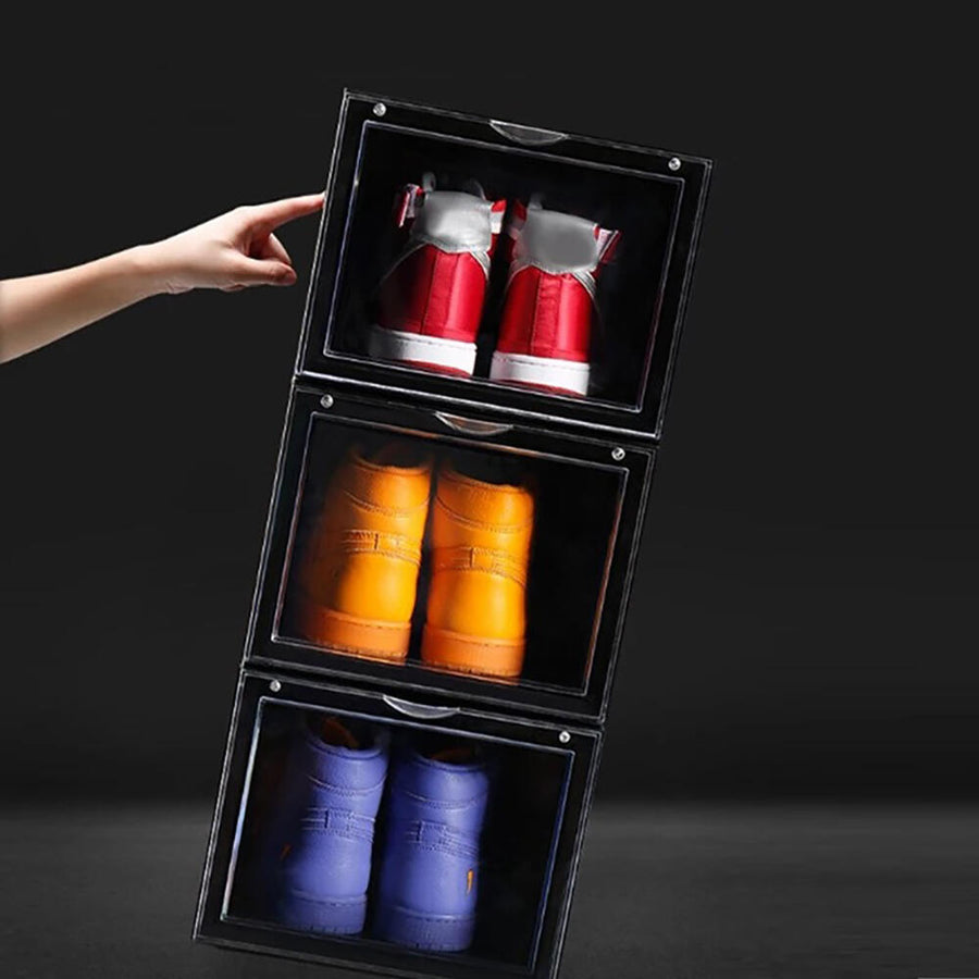 Cajas Zapatos Apilables Transparentes Pack 4