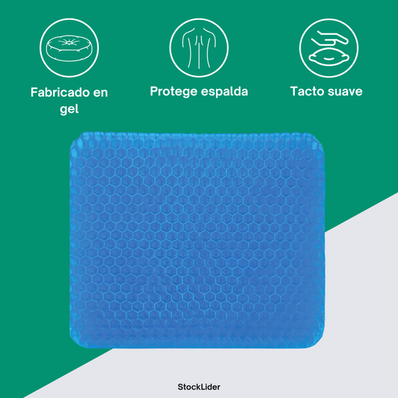 Cojín de gel para asiento ergonómico
