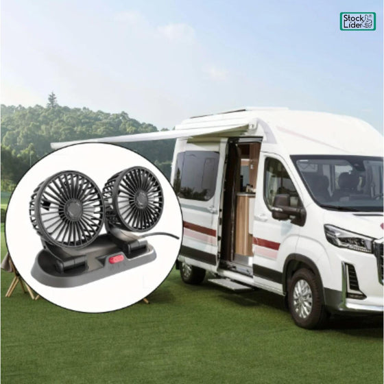 Ventilador doble compacto para casa