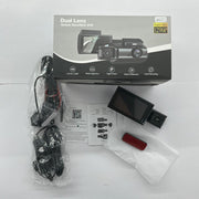 Cámara DVR coche dual 1296p con LCD 3”