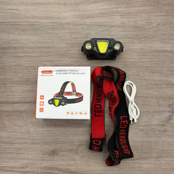 Linterna Frontal LED Recargable | ViamoMas