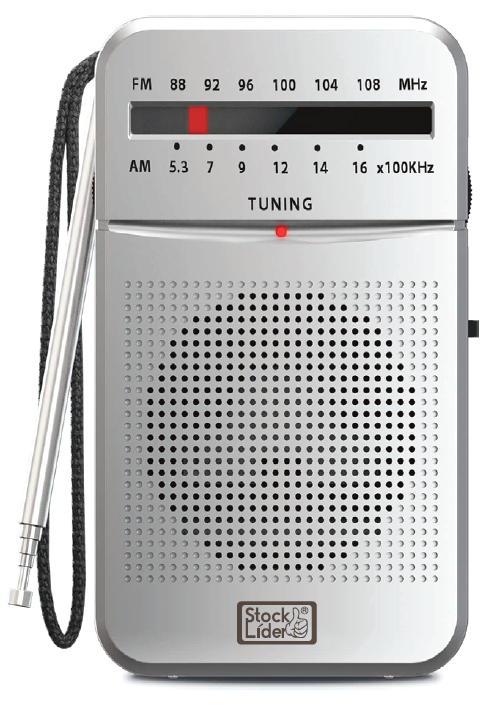 Radio AM FM portátil con auriculares