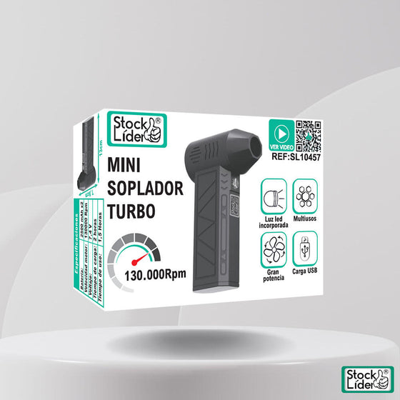 Mini soplador turbo recargable USB-C