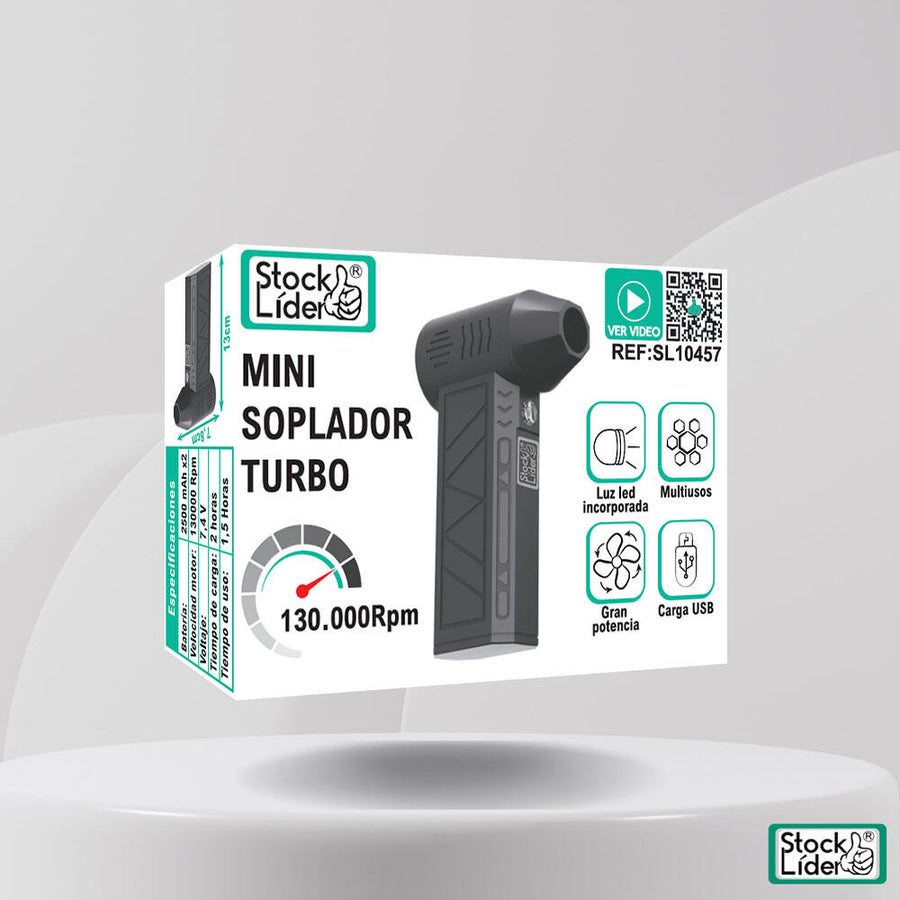 Mini soplador turbo recargable USB-C