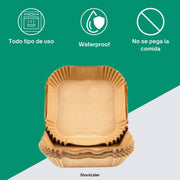 Papel cuadrado freidora aire | ViamoMas