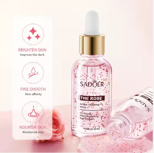 Esencia Facial Hidratante Natural Rosa 30ml
