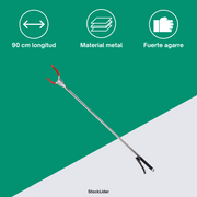 Pinza recoge objetos metal 90 cm | ViamoMas