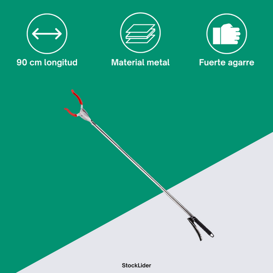 Pinza recoge objetos metal 90 cm | ViamoMas