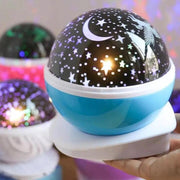 Proyector giratorio de estrellas y luna