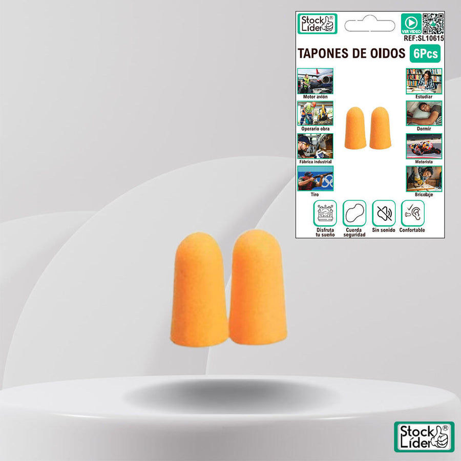 Tapones de oídos cómodos y reutilizables