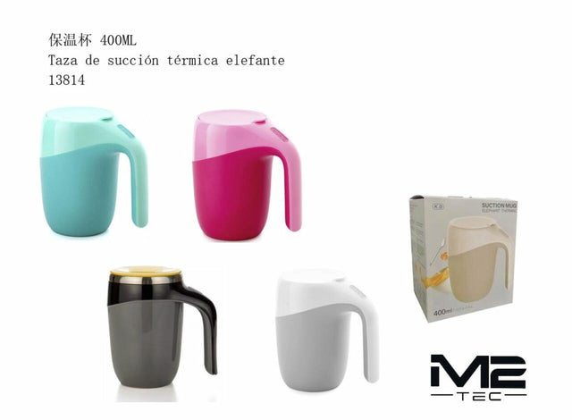 Taza térmica infantil con succión 400 ml