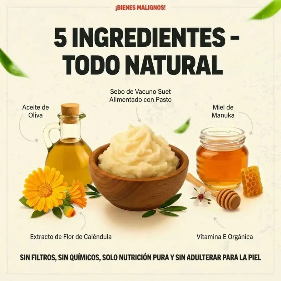 Crema de Sebo de Res 120g | Nutrición profunda