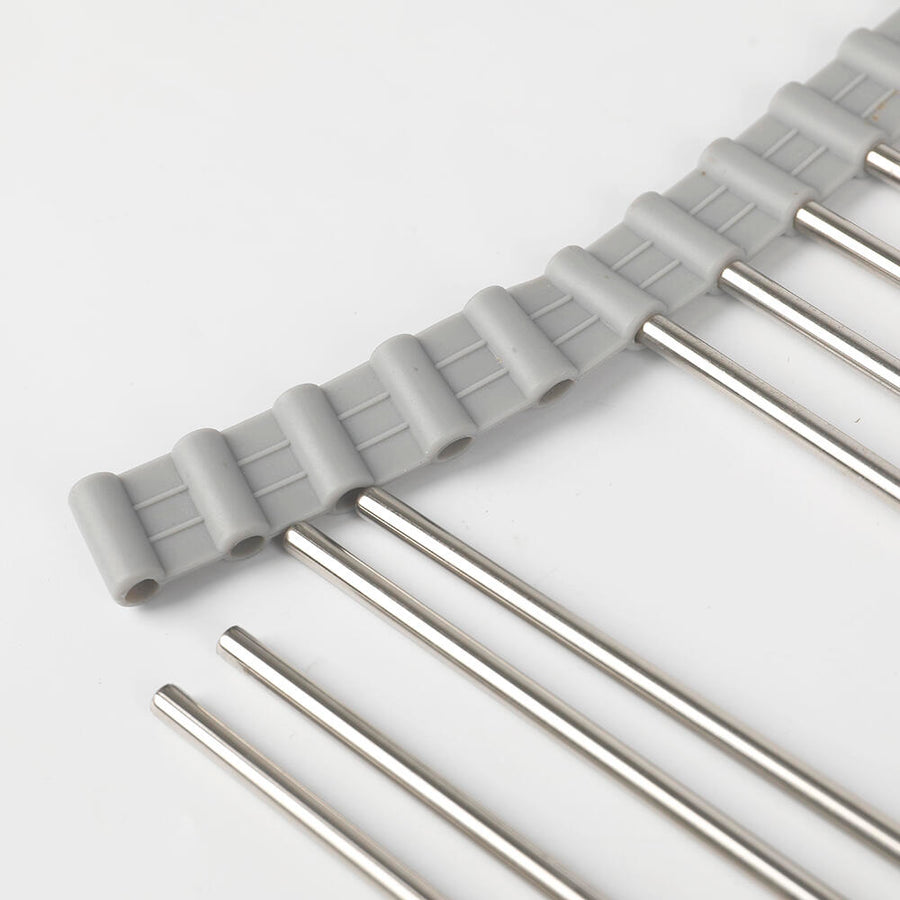 Escurridor de Platos Plegable Acero Inoxidable