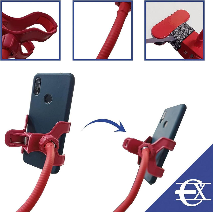 Soporte móvil pinza metal para coche y moto
