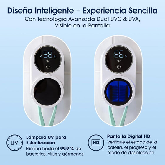 Soporte cepillo dientes esterilizador UV