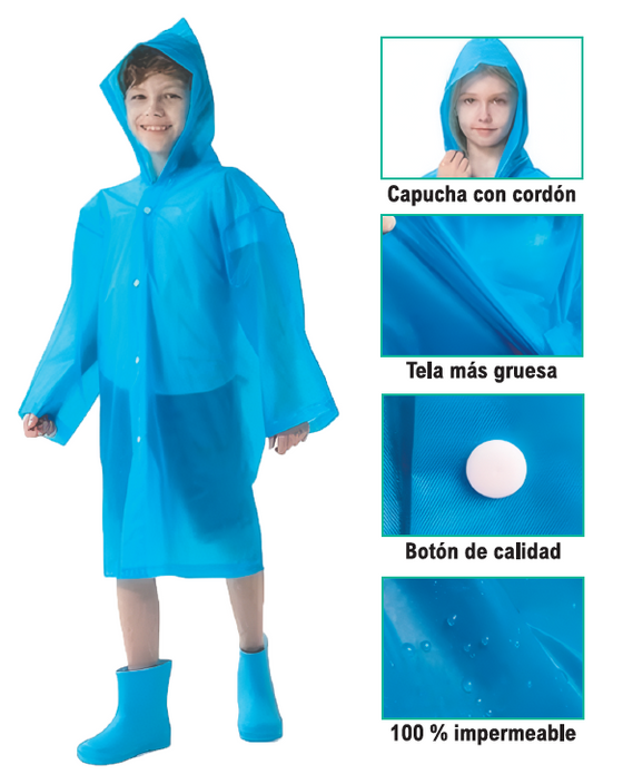 Chubasquero infantil impermeable EVA