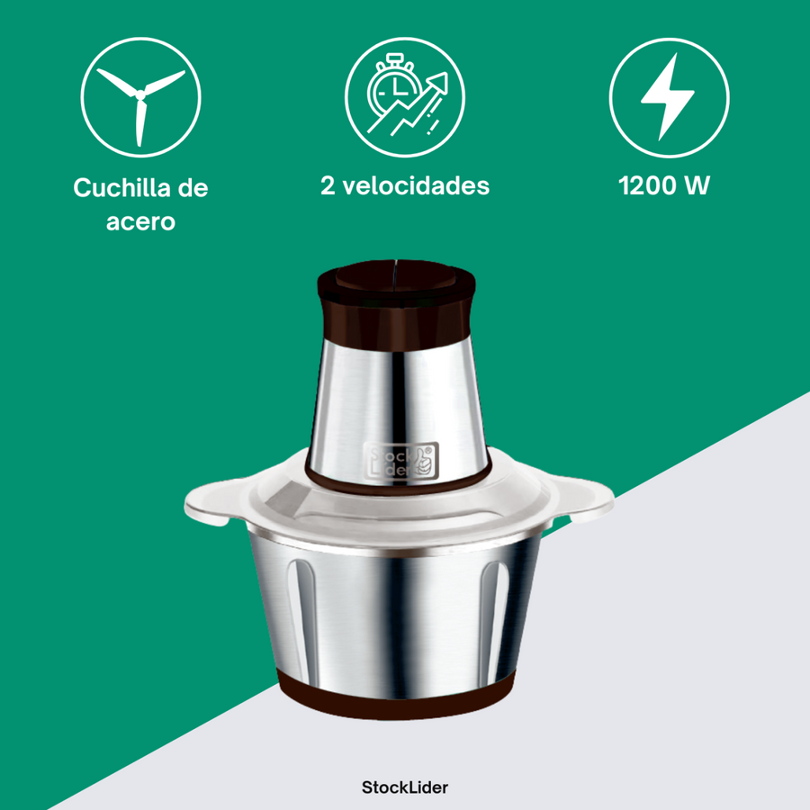 Picadora eléctrica 1200W 2L | ViamoMas