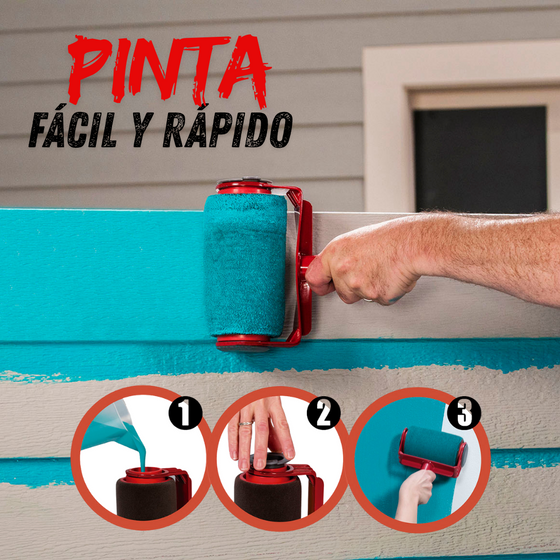 Rodillo de pintura recargable extensible