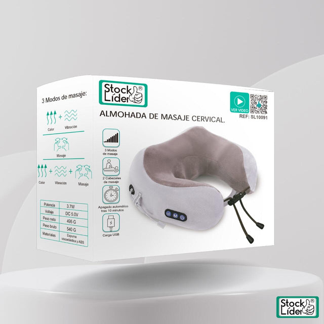 Cojín masajeador para espalda y cuello