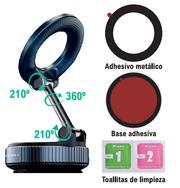 Soporte móvil magnético coche y moto
